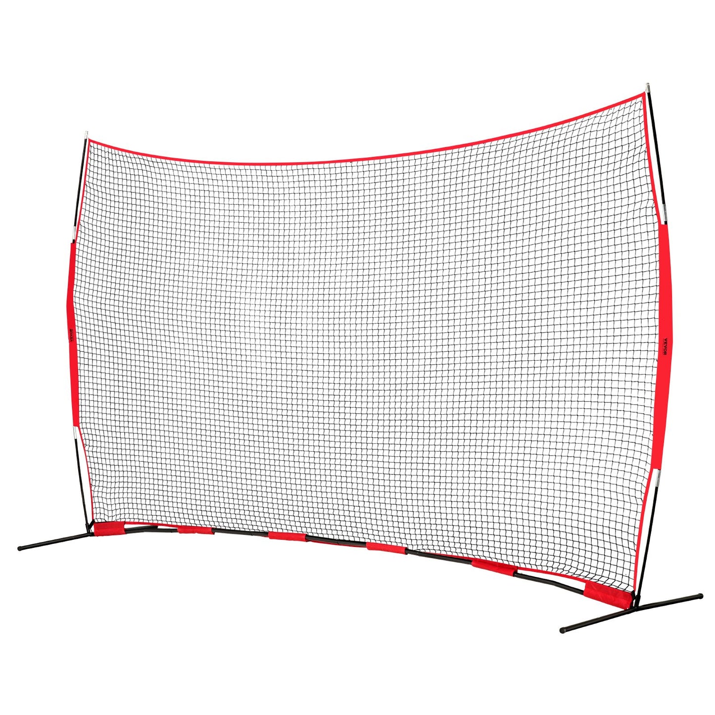 Barricade Backstop Net, 16x10 Ft Ball Sports Barrier Netting, Portable Practice Equipment With Carry Bag, Protection Screen For Baseball Softball Lacrosse Soccer Hockey Training, For Backyard