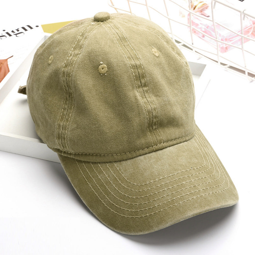 Summer Women's Solid-color Six-strand Adjustable Soft-brim Fashion Casual Baseball Cap, Suitable For Outdoor Outings, Daily Commutes And Outdoor Activities.