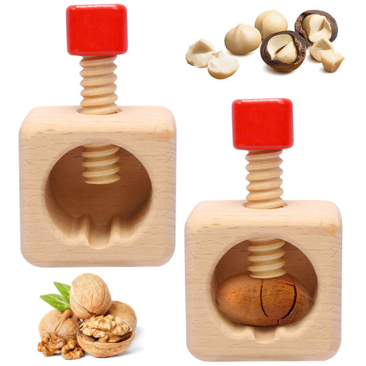 Party Packages - Wooden Nutcracker Set (2-Piece) – Practical Everyday Helpers And Decorative Accessories – Party Supplies Set