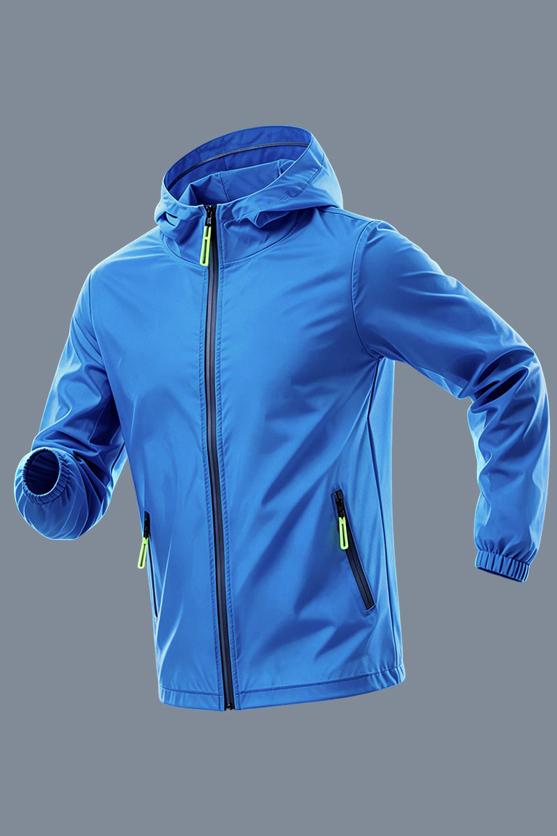 Mens Lightweight Outdoor Hooded Jacket