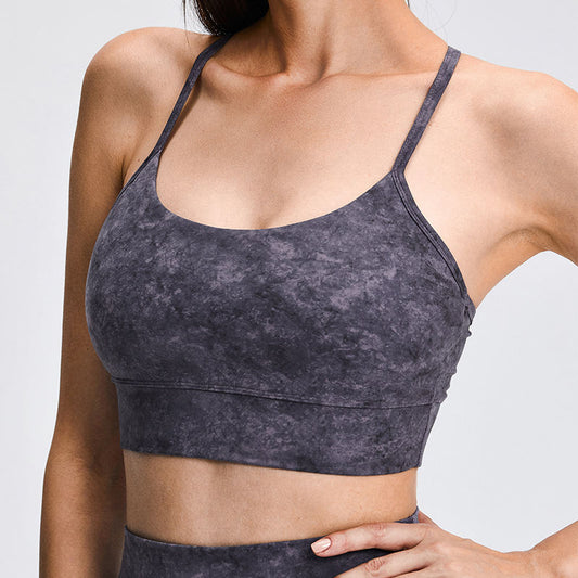Yoga Suit Women's Sports Bra Printed High Waist