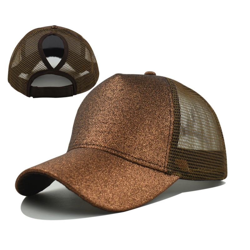 Women's Netting Breathable, Allowing Hair To Be Exposed. Fashionable And Simple Style Baseball Cap. Suitable For Sisters To Go Out And Do Outdoor Activities.