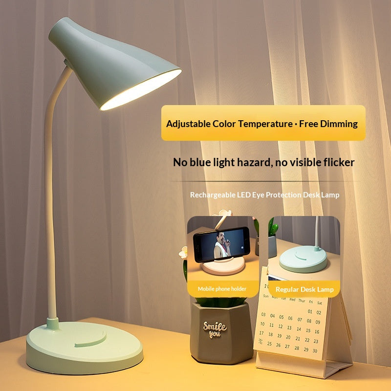 LED Eye-Care Three-Mode Dimmable USB-Charging Desk Lamp