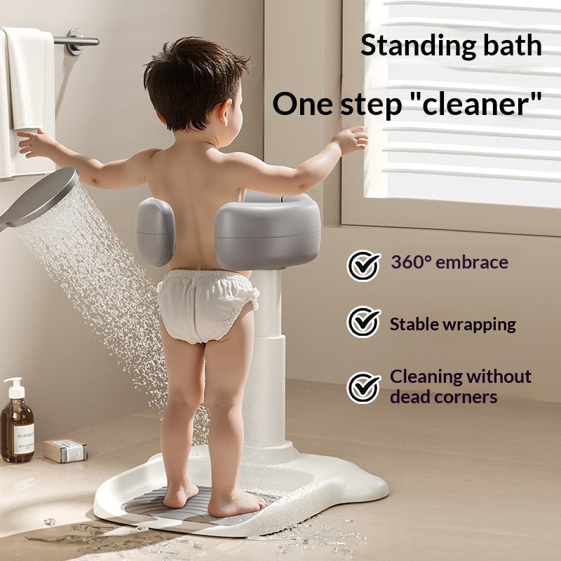 Baby Standing Bath Support With Handrails