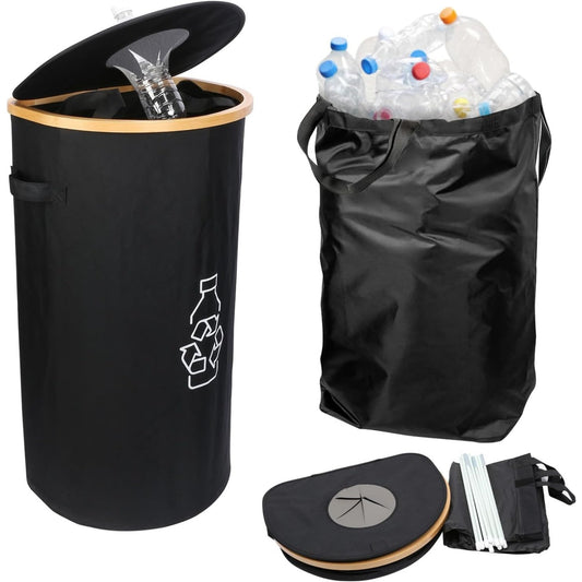 Multi-piece Party Gift Sets, 1 Reusable Bottle Container – 100-liter Capacity, Detachable Handbag, And Bamboo Tote Bag – Ideal For Parties And Storage