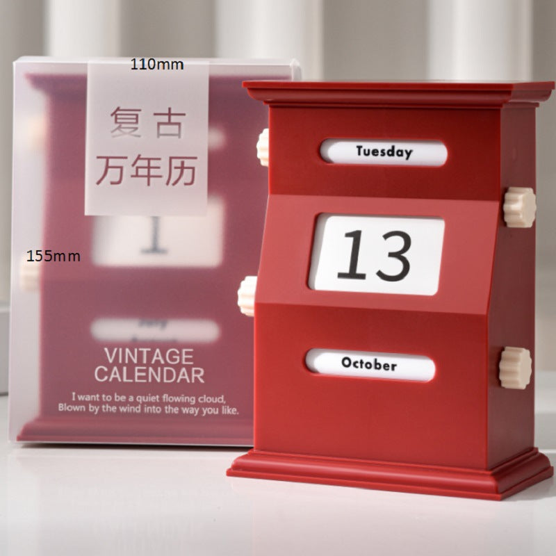 Retro Instagram-style Creative Desk Ornament Desk Calendar