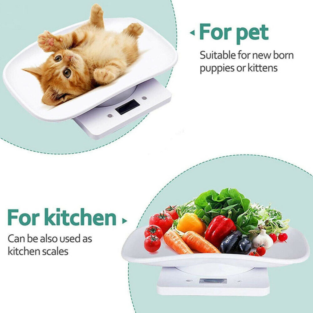 New Electronic LCD Digital Cat Puppy Small Pet Weighing Scales Animal Scale 10kg 1g UK
