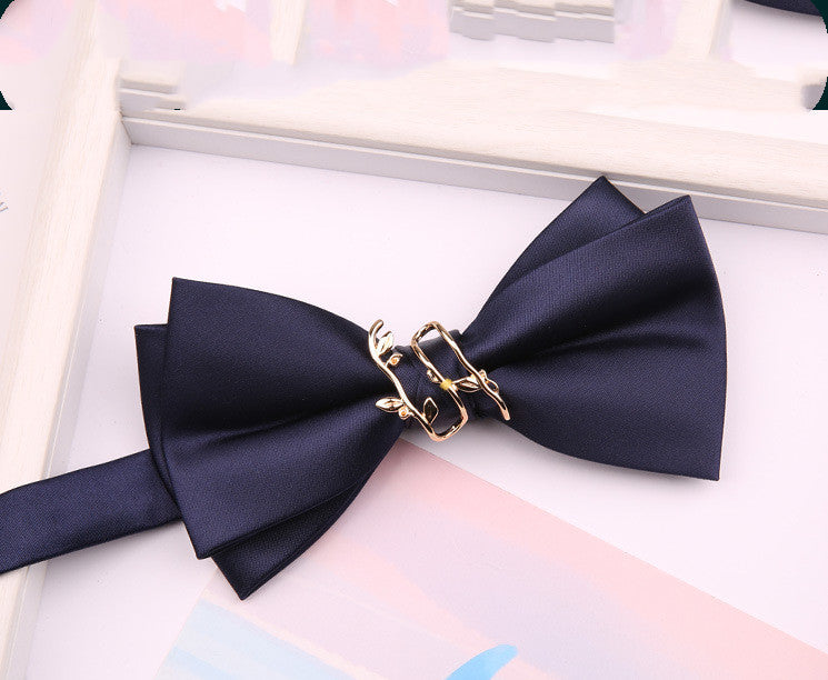 Wedding Solid Color Best Man With Branch Bow Men's Wedding Suit Tide