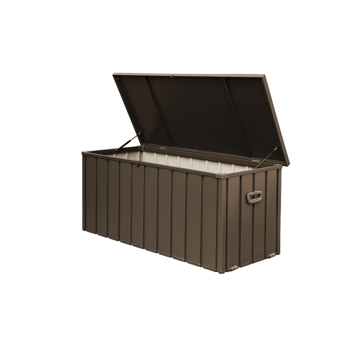 160 Gallon Outdoor Storage Deck Box Waterproof, Large Patio Storage Bin For Outside Cushions, Throw Pillows, Garden Tools, Lockable  Dark Brown