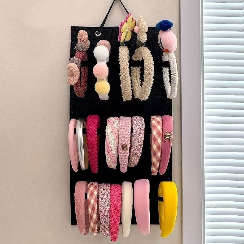 Headband Hair Clip And Hair Tie Display And Storage Rack