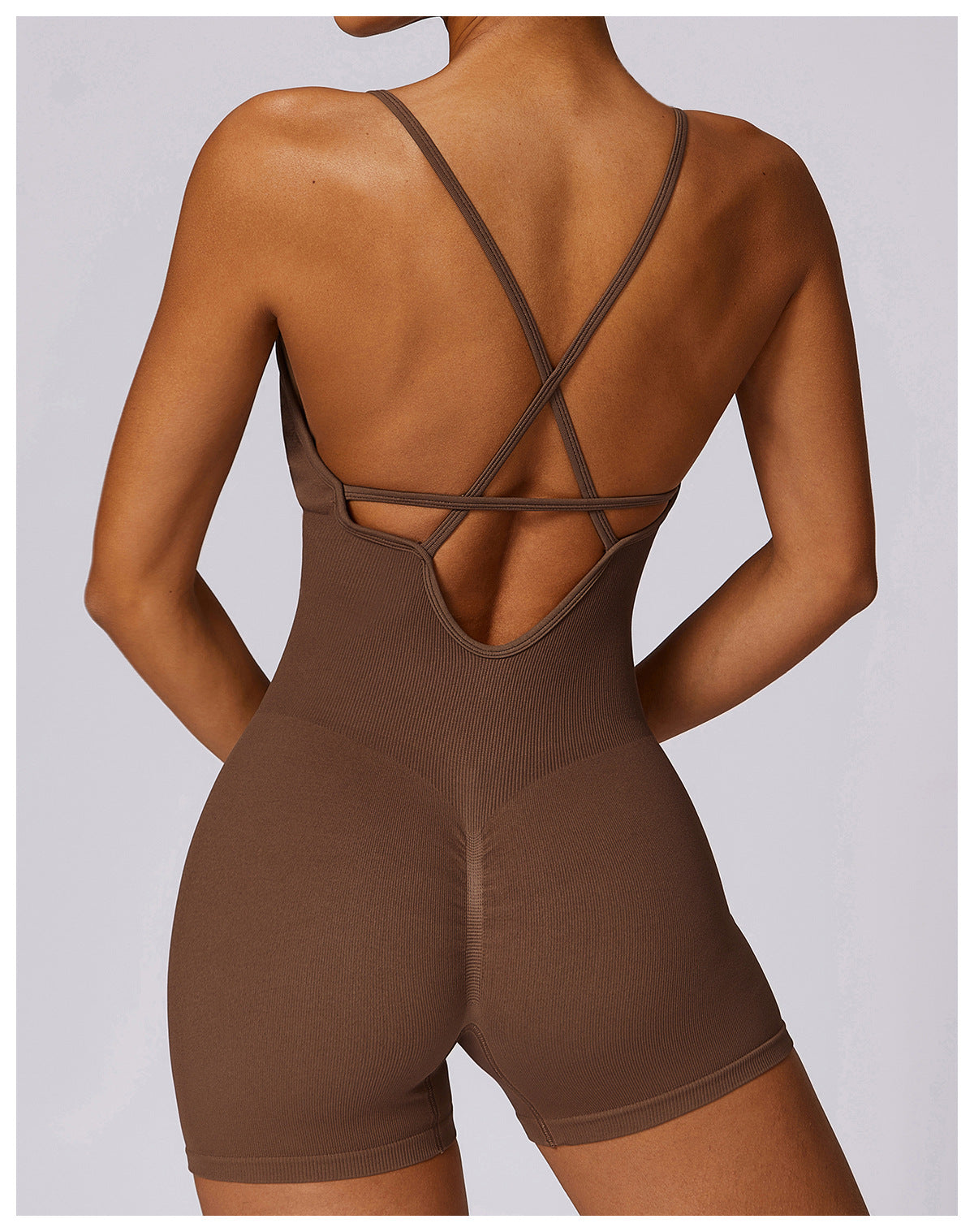 Fitness Seamless Beauty Back Yoga Jumpsuit Sports One-piece