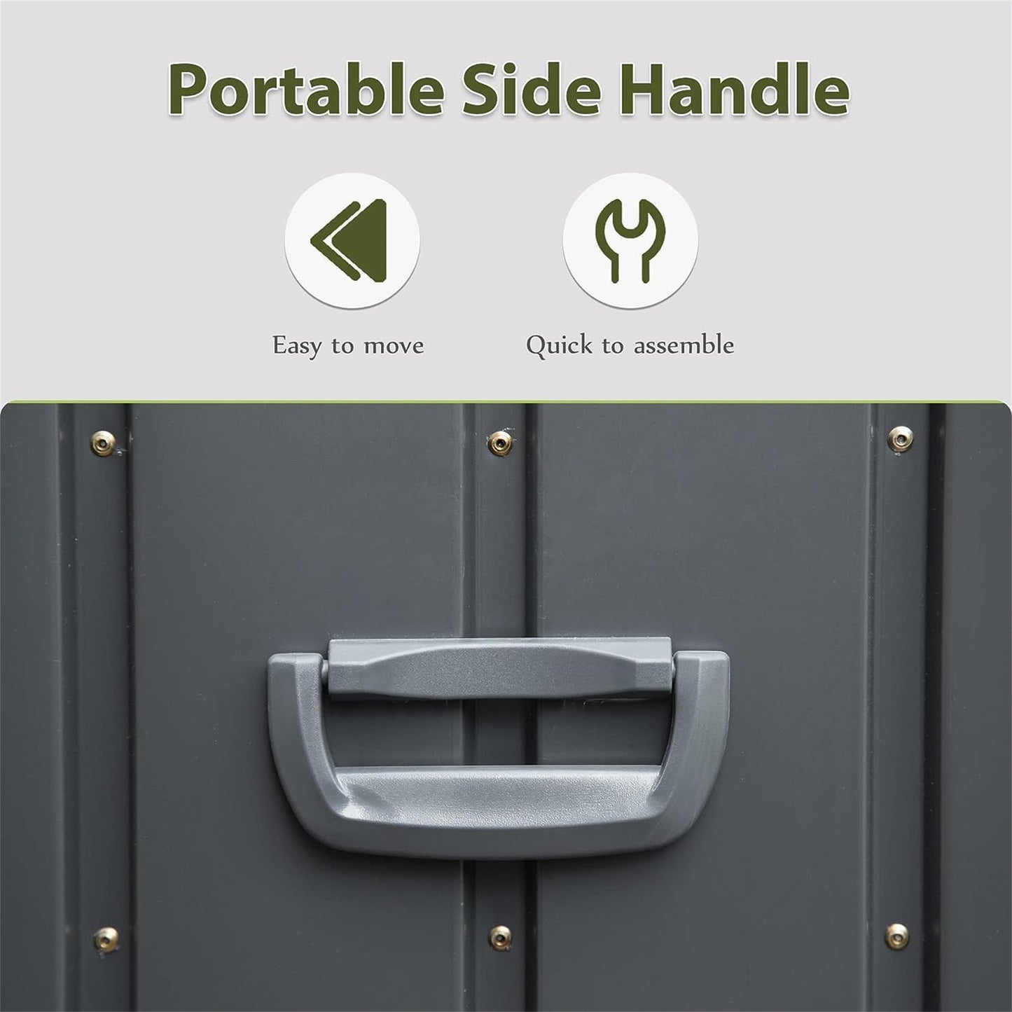 150 Gallon Outdoor Storage Deck Box Waterproof, Large Patio Storage Bin For Outside Cushions, Throw Pillows, Garden Tools, Lockable  Dark Gray