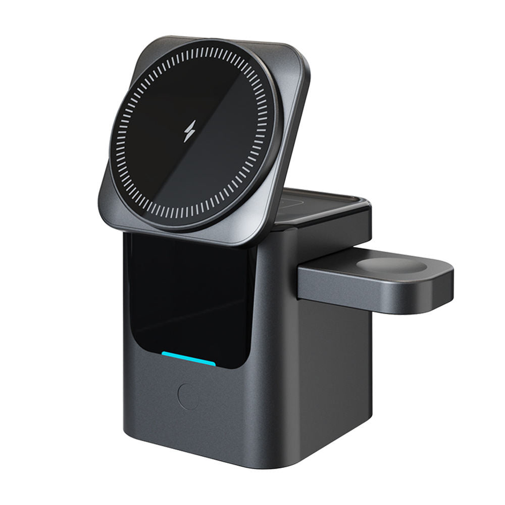 Electric Rotating Folding Multi-Function Magnetic Wireless Charging Stand