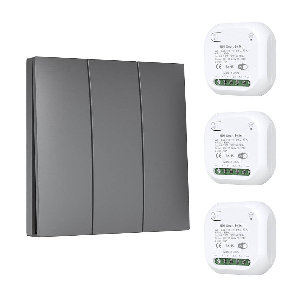 Wireless Smart Control Panel Featuring Self-powered, Wiring-free Design