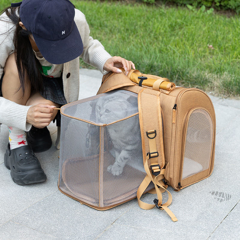 Portable Expandable Dual-Shoulder Pet Backpack For Outings