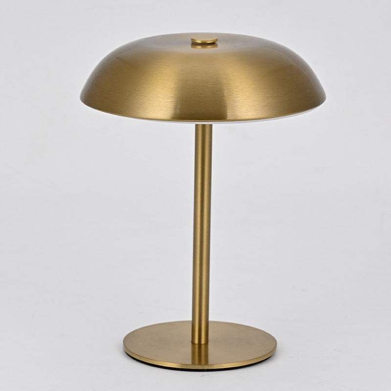 Iron Mushroom Charging Table Lamp For Bedroom And Dining Room Decor