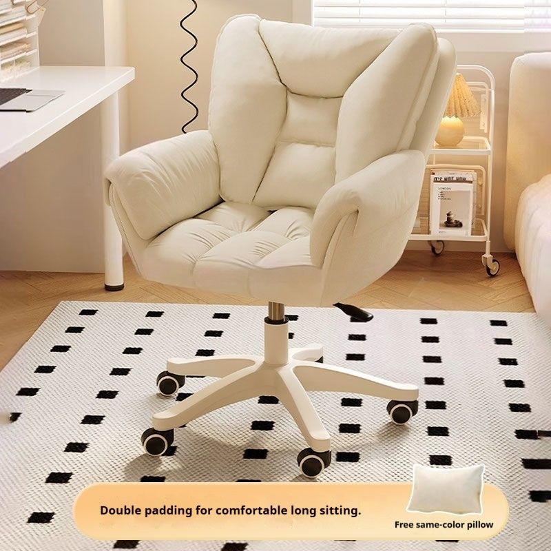 Elevating And Swiveling Makeup Chair With Backrest For The Bedroom