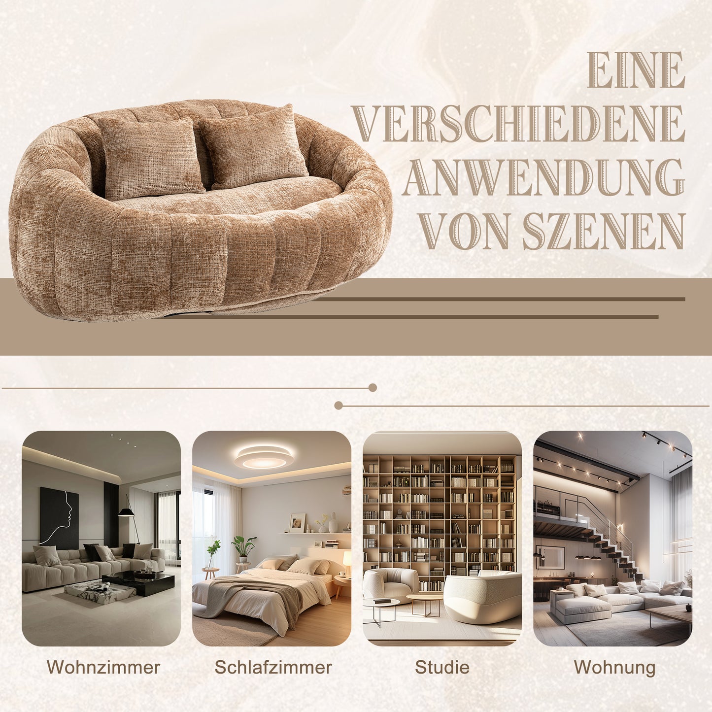 Bean Bag Sofa Lazy Sofa Durable Comfort Lounger High Back Bean Bag Chair Couch For Adults And Kids, Indoor & Outdoor, Accent Floor Soft Lounge Chair  Coffee Chenille