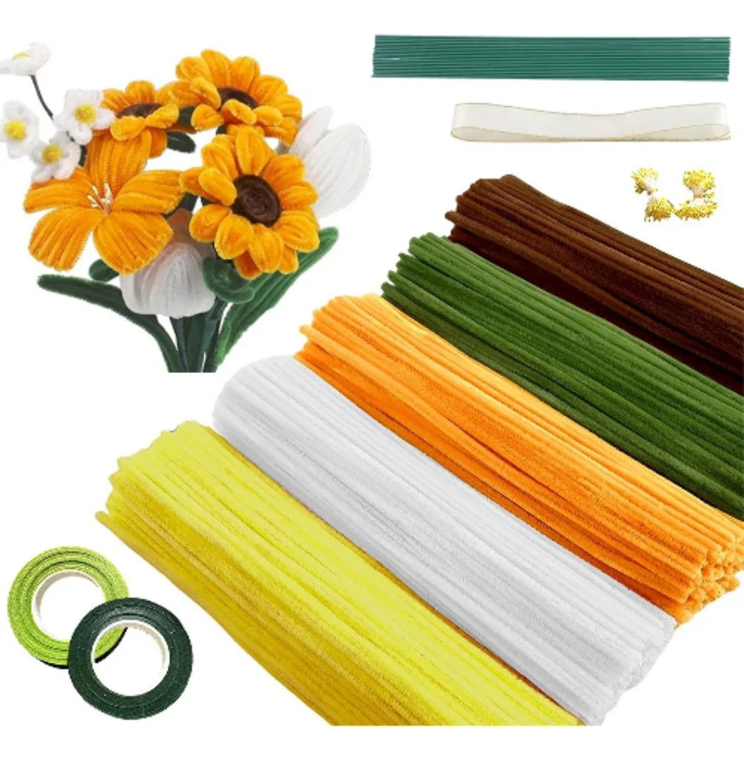 Best-selling Floral Twisty Wire Fluffy Yarn For Crafts