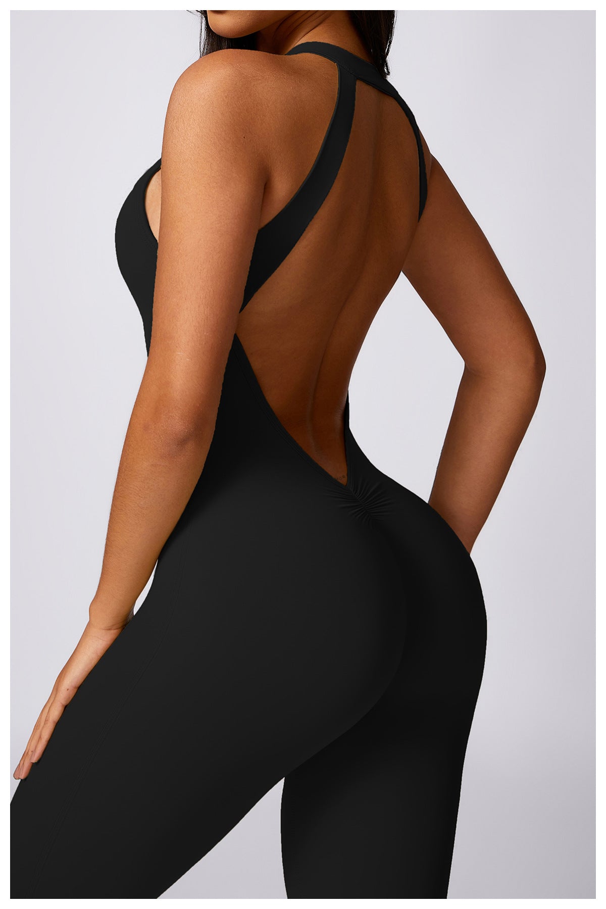 Beauty Back Yoga Jumpsuit Women's Outdoor Running Tight Sports Quick-drying Workout Clothes