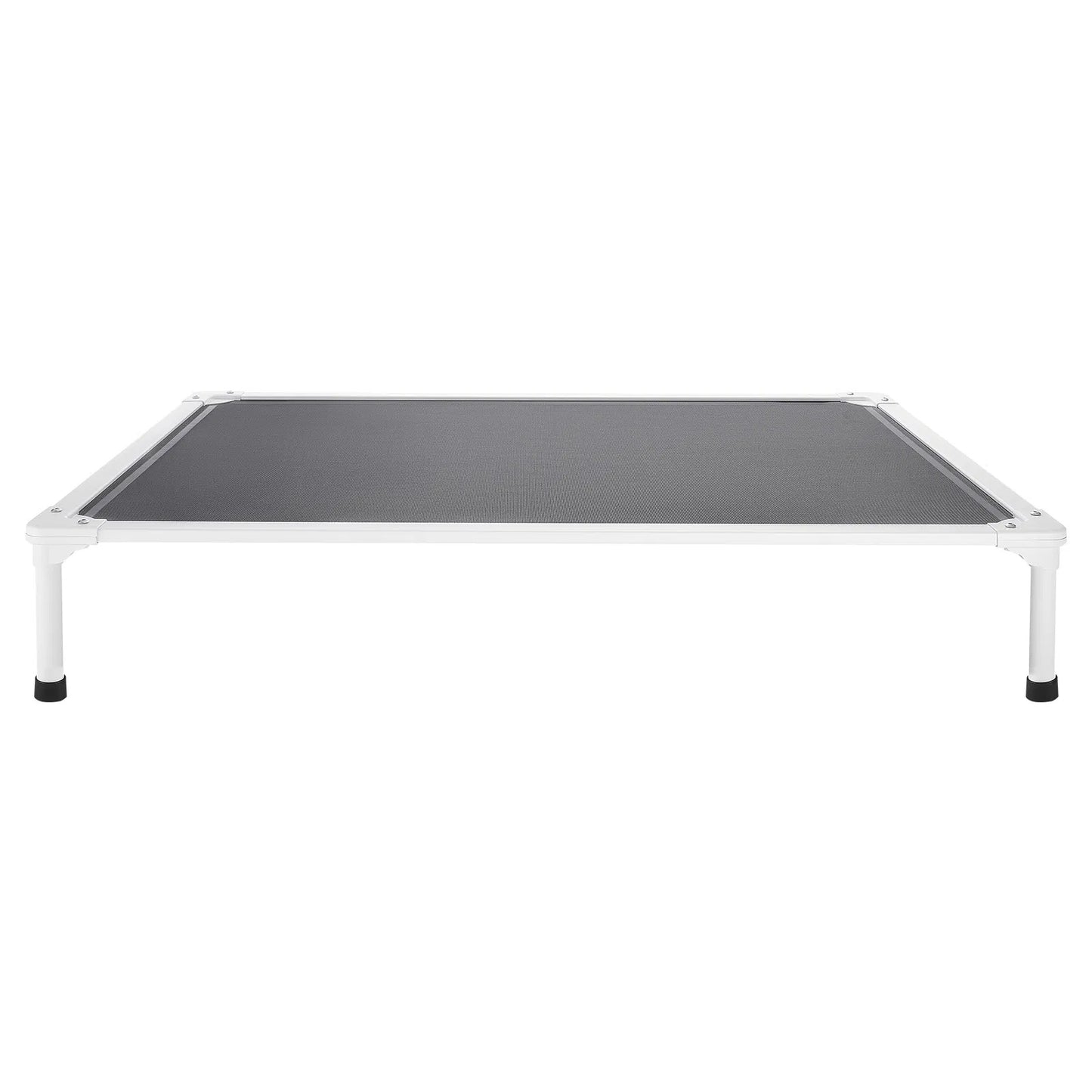 Elevated Dog Bed For Large Dogs XL, Raised Dog Bed Cot With Aluminum Frame, Breathable Textilene Mesh Dog Bed, Indoor & Outdoor Cooling Dog Bed With Washable Pillow, Heavy Duty Portable Pet Cot, Grey