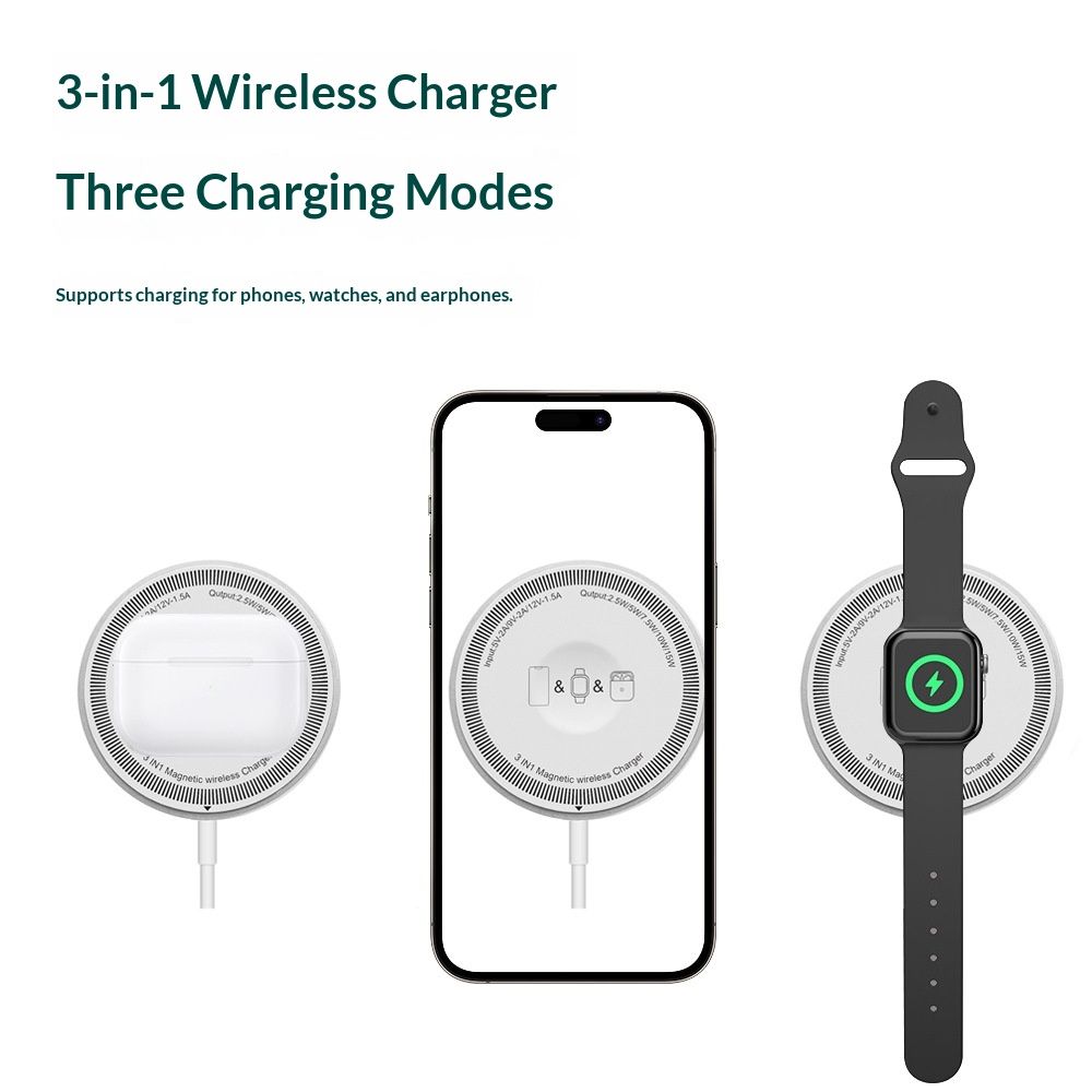 15W Magnetic Wireless Charger For Fast Phone Charging