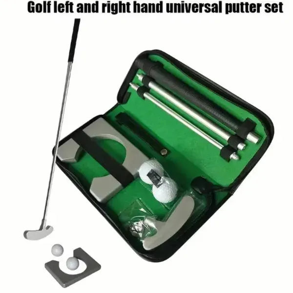 Right Hand Universal Pocket Golf Putter Set Portable Indoor Outdoor Practice Putter
