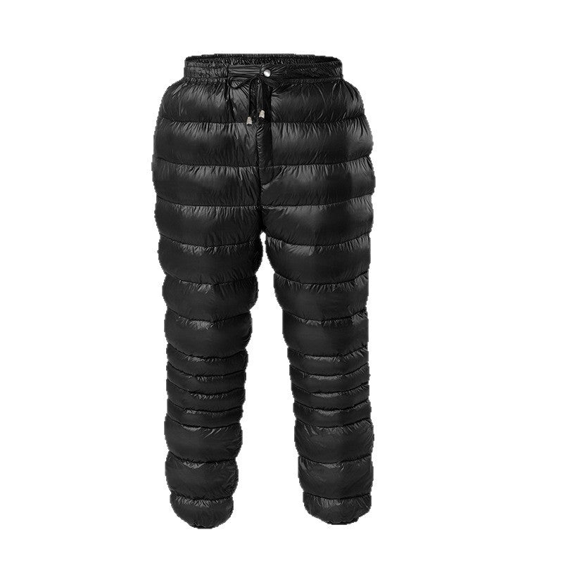Thickened Down Pants For Outdoor Wear Unisex