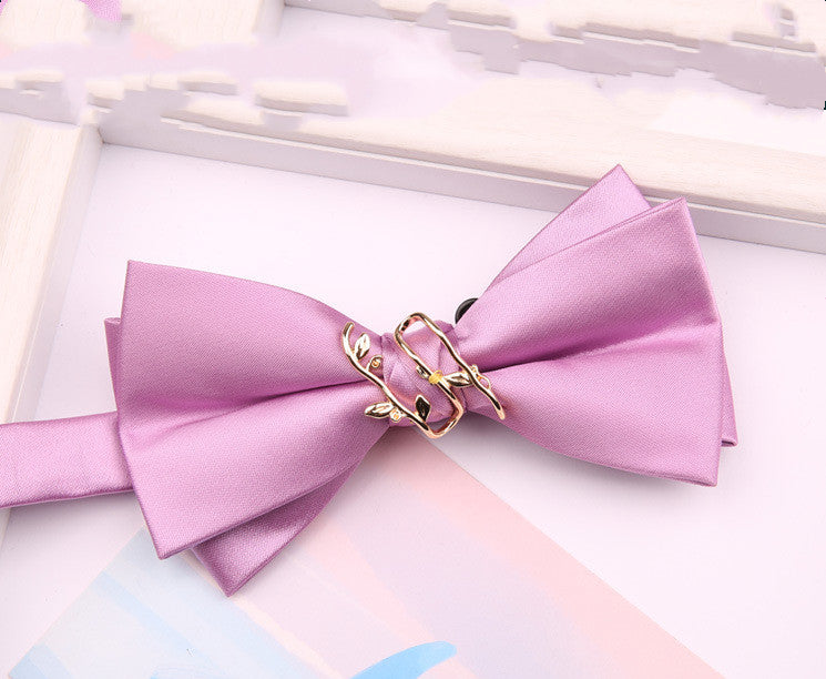 Wedding Solid Color Best Man With Branch Bow Men's Wedding Suit Tide