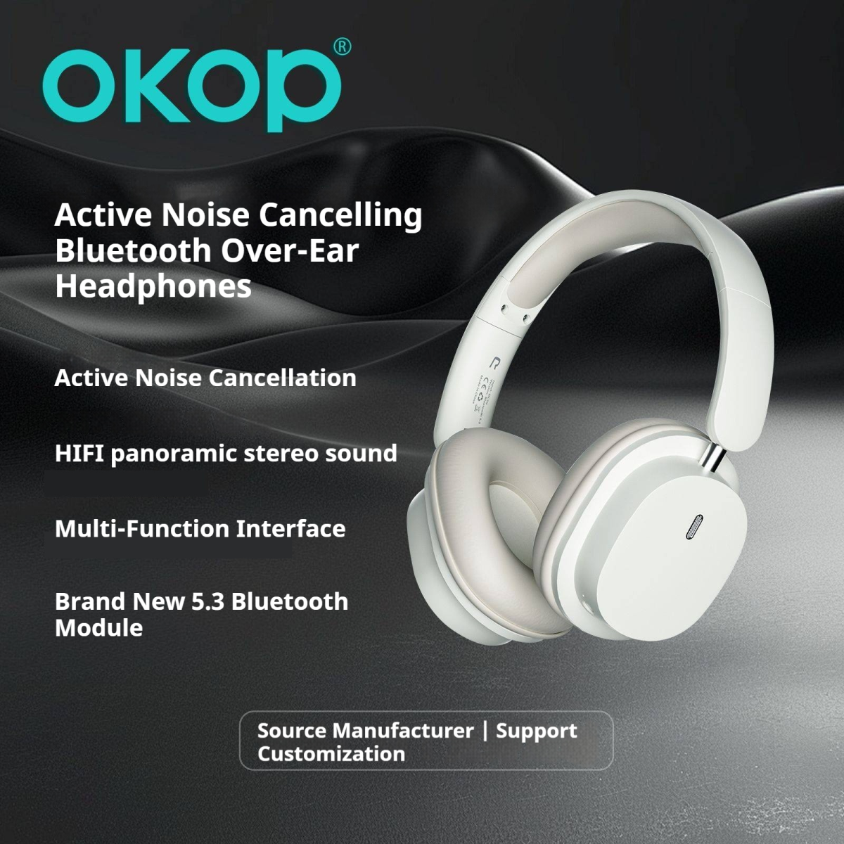 KP-H105 Best-Selling Over-Ear Bluetooth Headphones Sports-Ready Noise-Canceling Low-Latency Gaming Long Battery Life