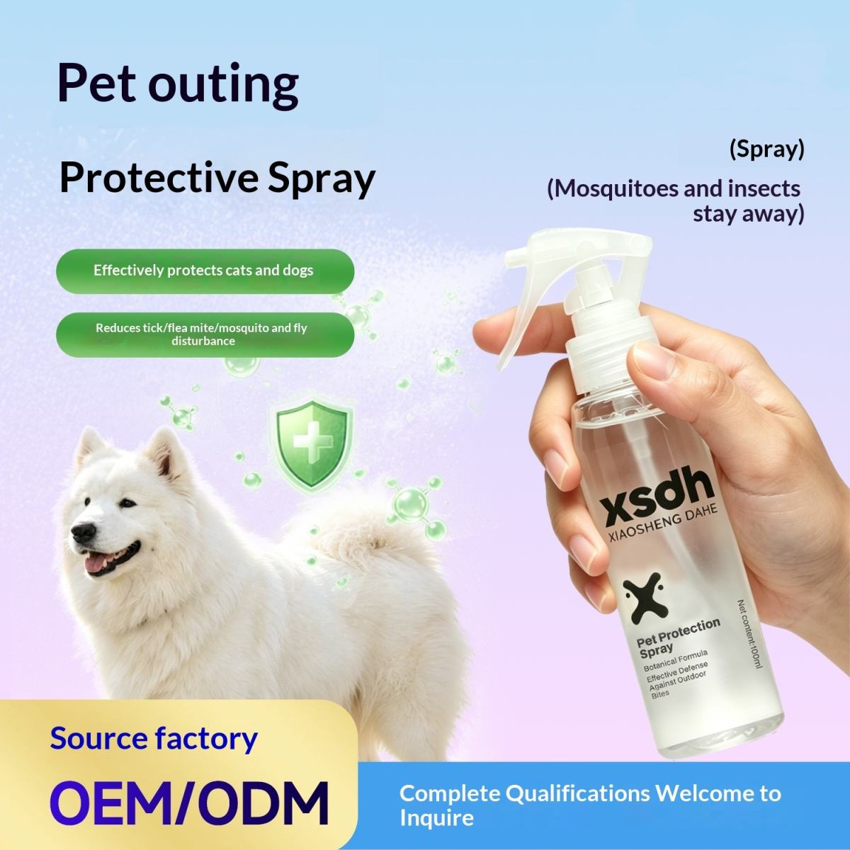 Pet Outdoor Protective Spray For Dog Walking