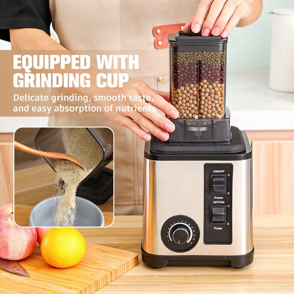 3L Power Commercial Food Blender Juicer Mixer Crusher Processor Grinder 8 Blades