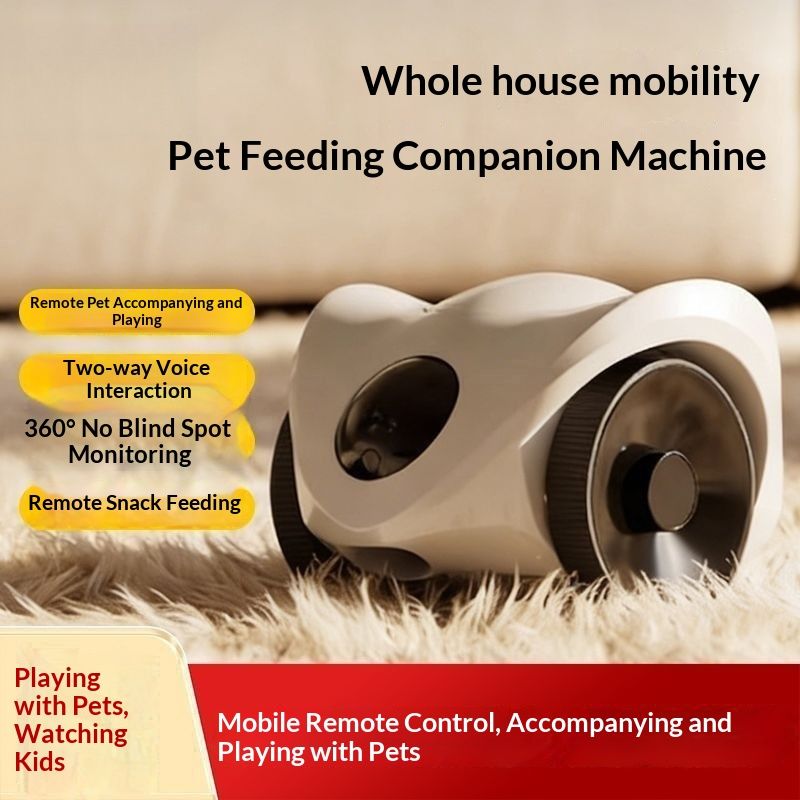 Pet-companion Robot With A Mobile Pet-monitoring Camera