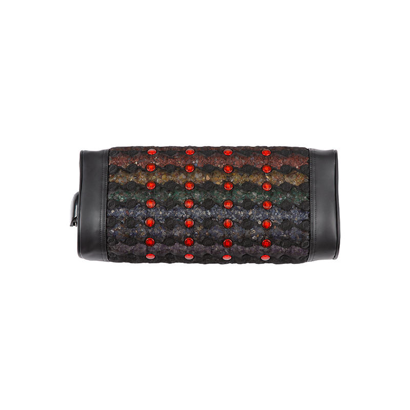 Colorful Crystal Cervical Massage Cushion Ruby Therapy Pad