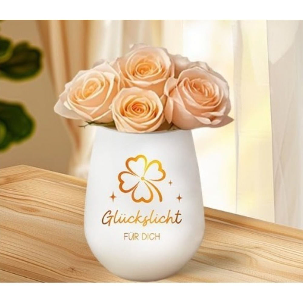 Glass Candle Holder Set With The Inscription “A Light Of Happiness For You,” Ideal As A Gift For Women, Birthday Gifts, Lucky Gift Sets, Home Decor, Or Table Decorations.