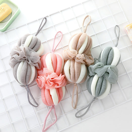Stretch bath flower-pink white-1 piece