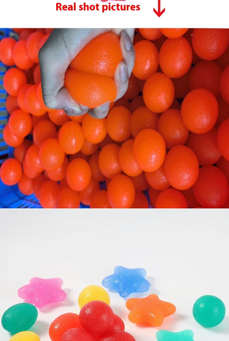 TPE Spring Grip Vent Decompression Finger Massage Ball