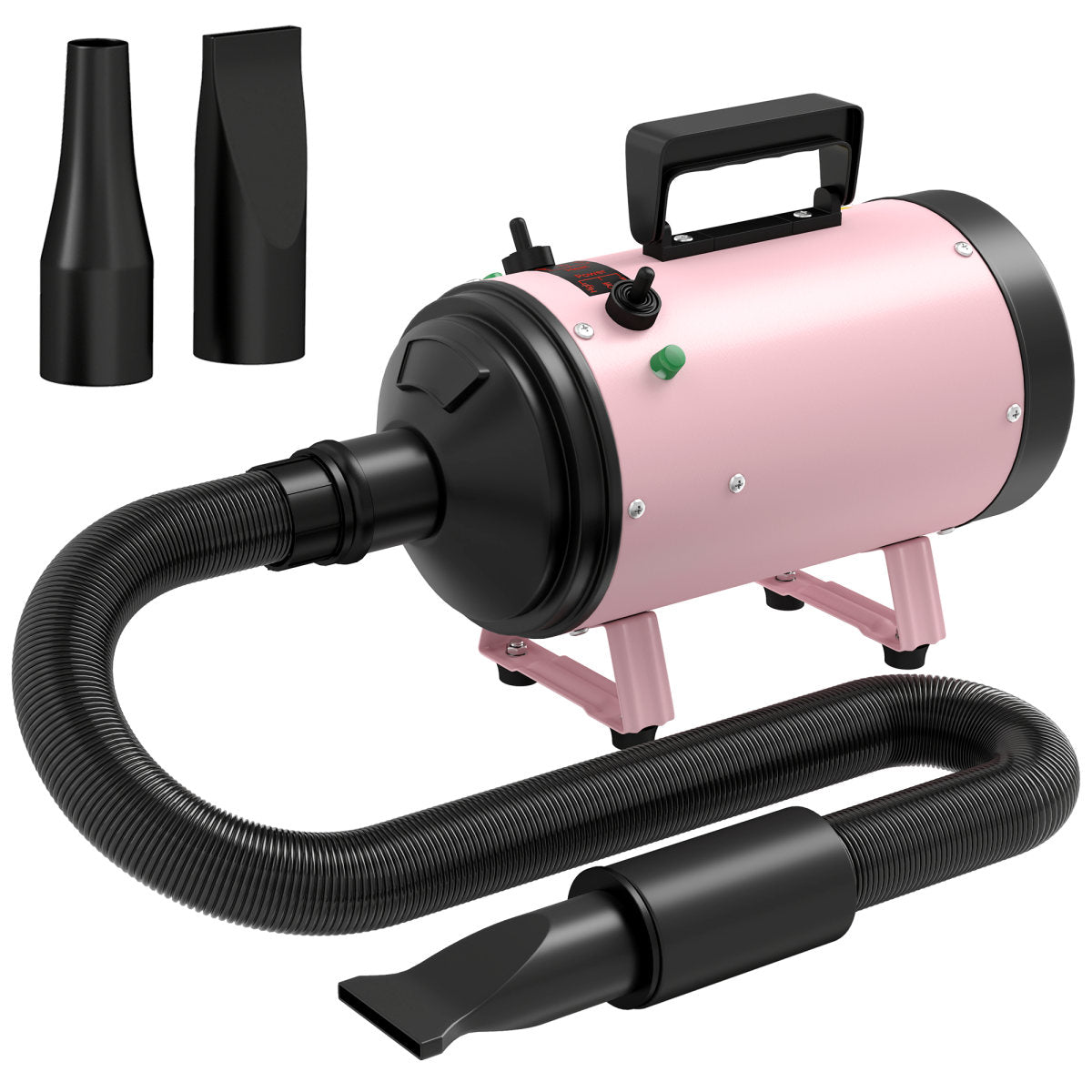 PawHut 2200W Dog Hair Dryer With Adjustable Temperature & Velocity, 3 Different Nozzles,