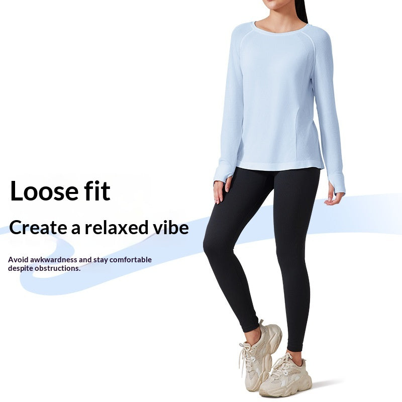 Long-sleeve T-shirt Loose-fit Sportswear For Running And Fitness