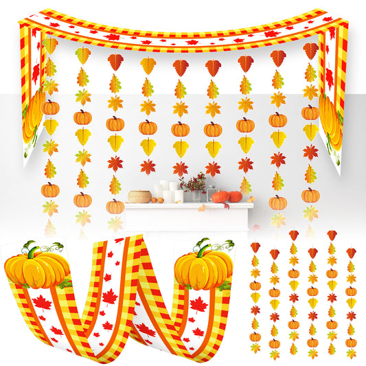 Autumn Decor Set Mit Decken- Und Papierdekoration - Herbstliche Raumgestaltung Für Die Jahreszeit-Event- Und Partyartikel