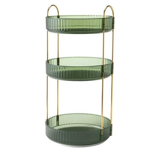 3 Layer Rotating Makeup Organizer