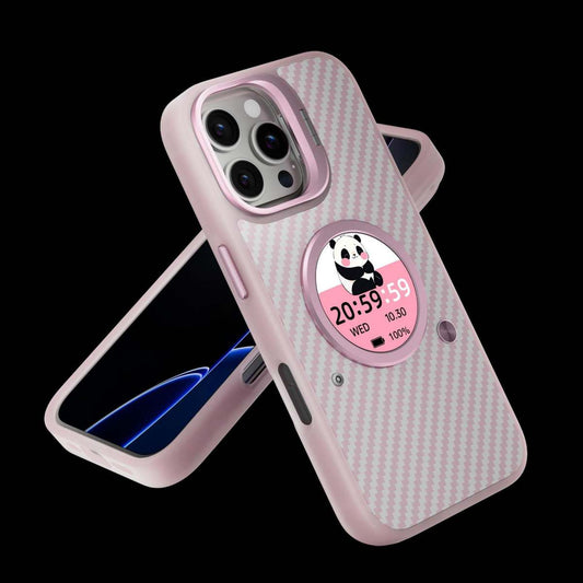 Carbon Fiber Smart Round-Screen Phone Case