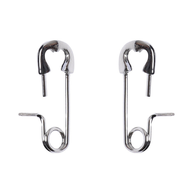 S925 Sterling Silver Korean-style Pin Earrings