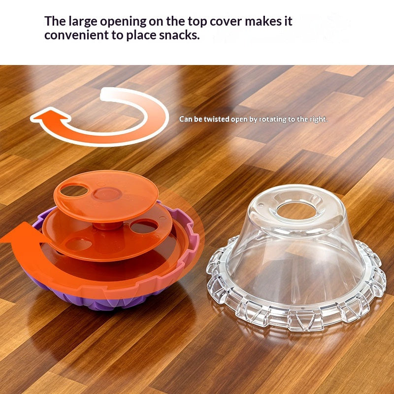 Cat Stress-relief Toy Roly-poly Food Dispenser