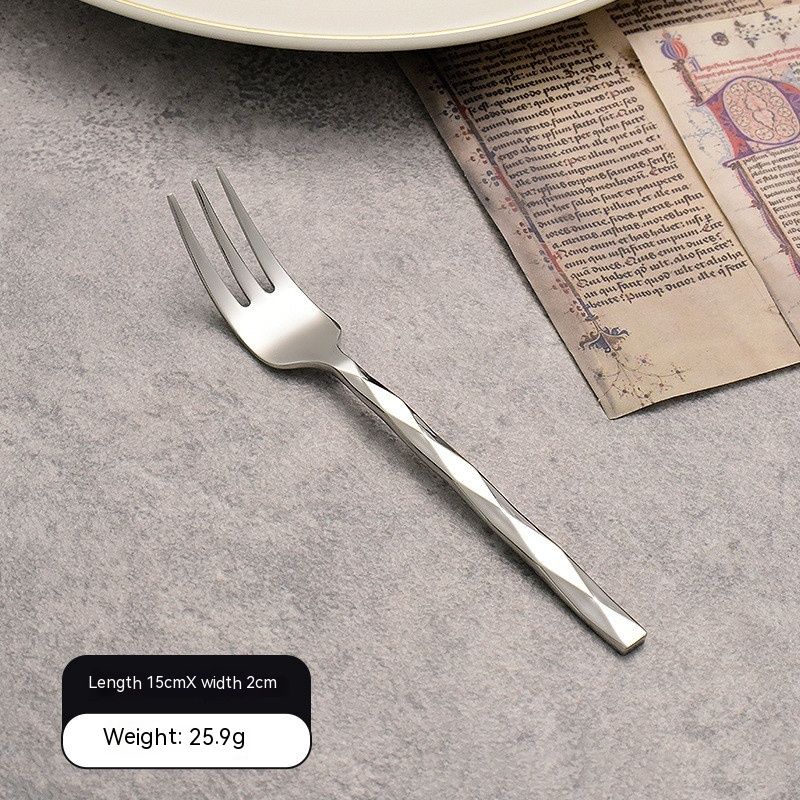 Featured Square Handle Knife, Fork And Spoon Hotel Restaurant Home