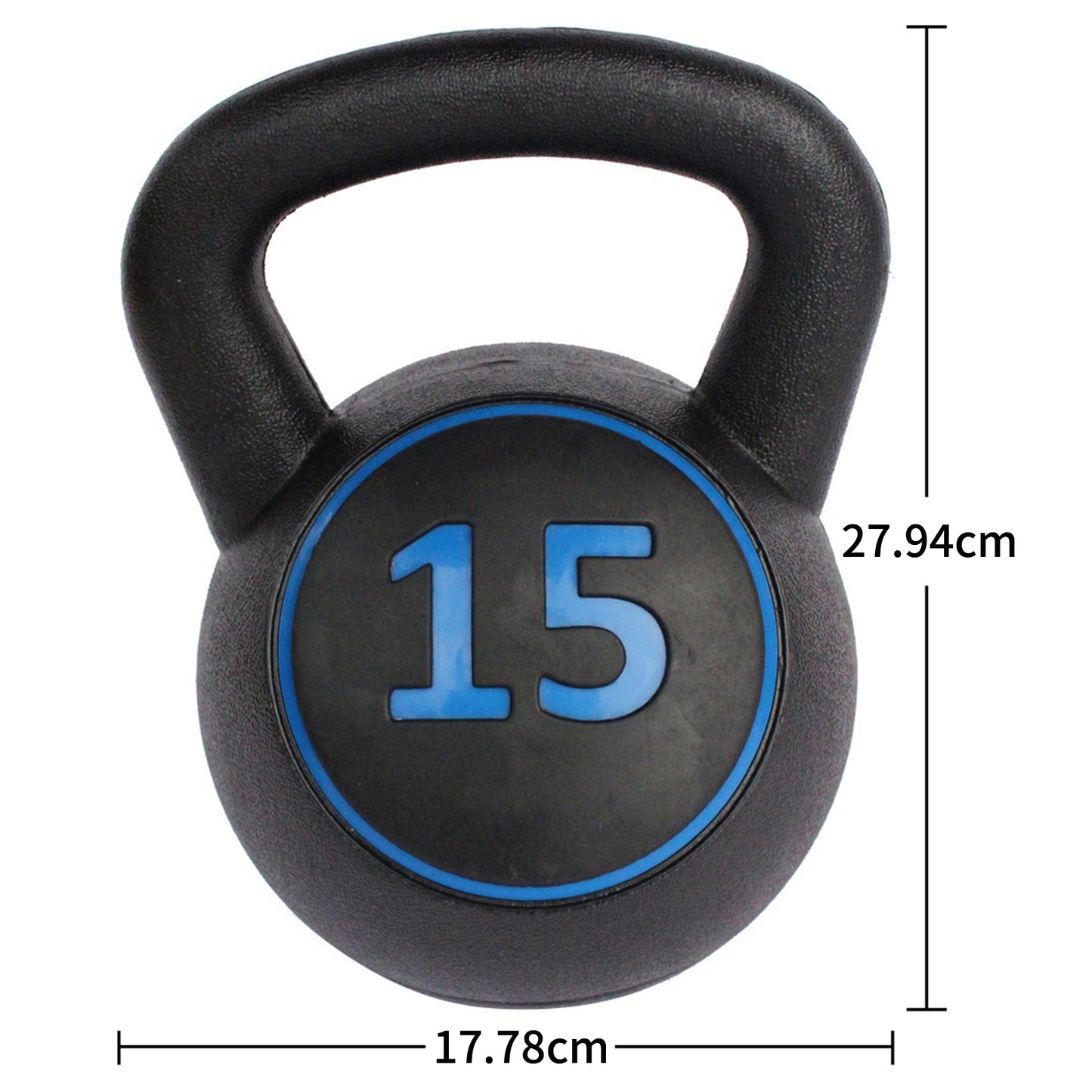 5 10 15LB Kettlebell Set With Non-Slip Handle, Compact Home Gym Equipment For Strength Training Fitness Rehabilitation