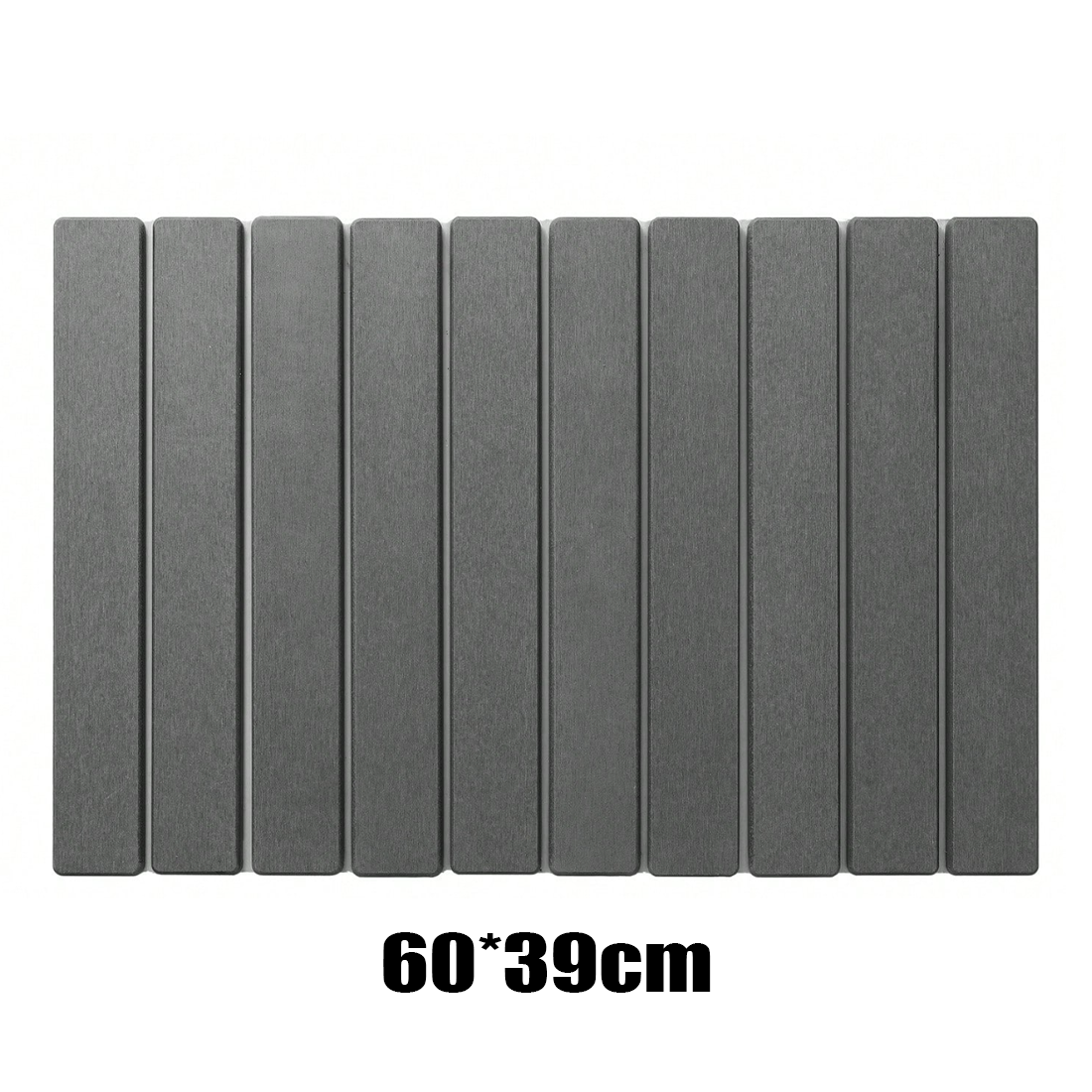 Foldable Diatomite Drying Mat Absorbent Draining Quick Dry Nonslip Pad Kitchen--Dark Gray