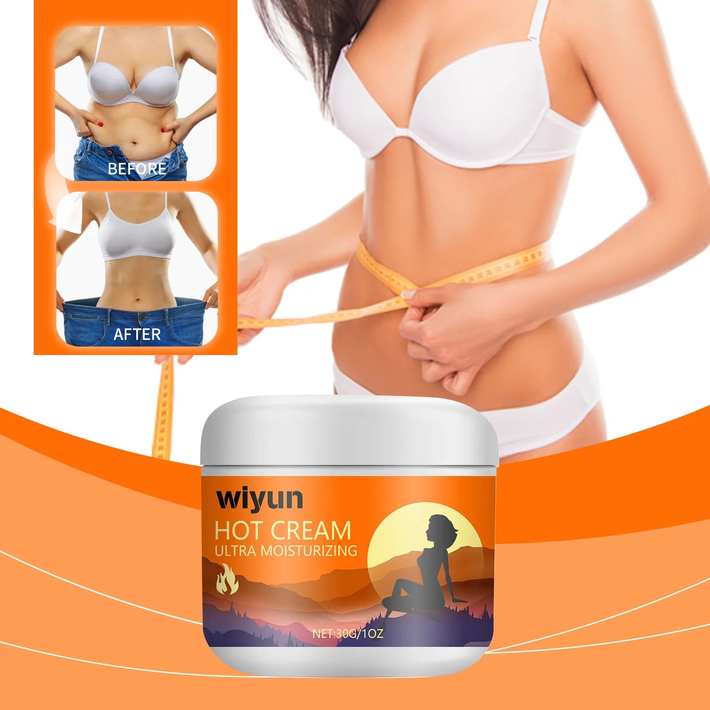 wiyun Hot Cream Ultra Moisturizing, Full body-care Firming Skin Show Body Light Body Moisturizing Body Care Cream