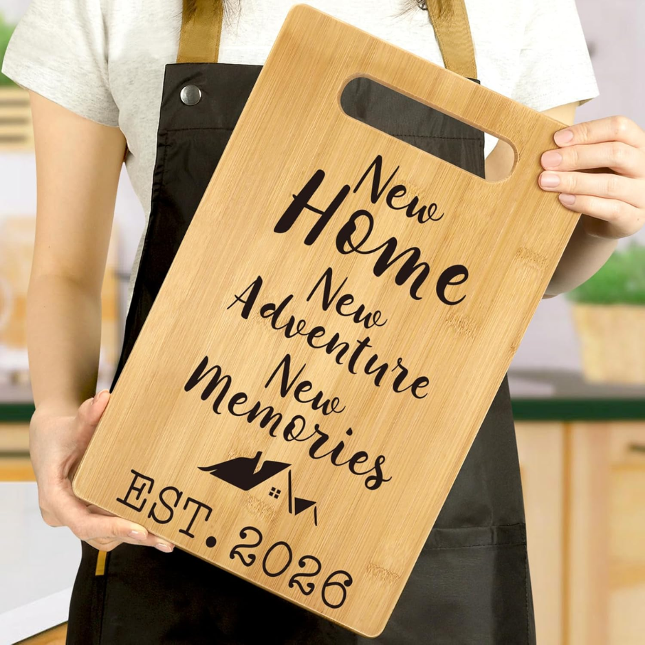 Housewarming Gifts New Home Cutting Board 2026 Apartment Gift Idea New Adventure Memories