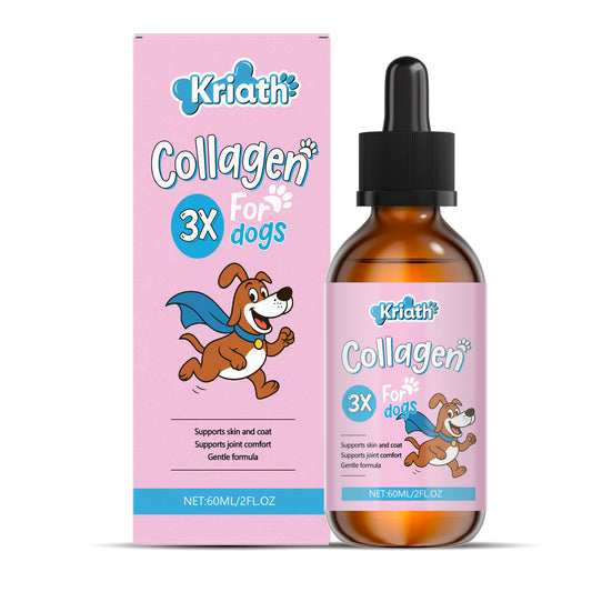Kriath Pet Dog Nutrition Drops Mild Formula For Fur And Skin Care Main Food With Supplements